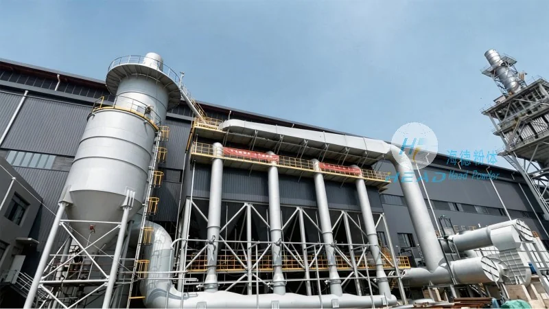 Projeto de transporte pneumático por pressão positiva de pó de sílica para uma empresa eletrônica em Dongguan, Guangdong