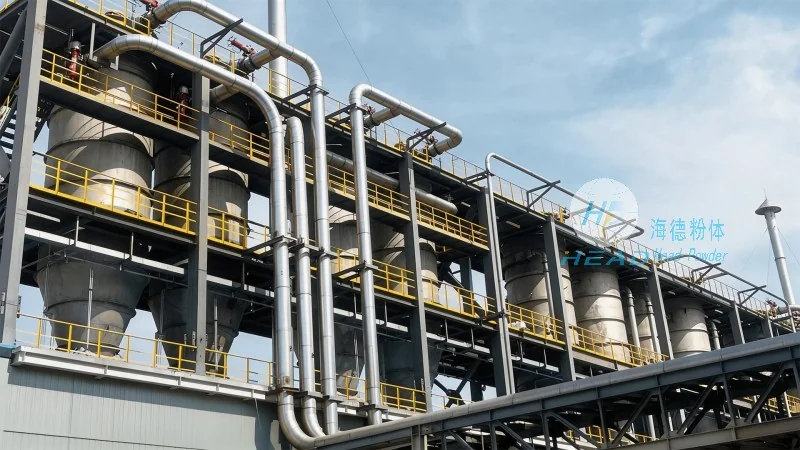 Transporte Pneumático de Fase Densa de Micropós de Silício