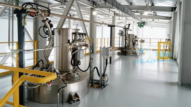 Projeto de transporte pneumático de pellets de polietileno em fase densa para uma empresa petroquímica em Tianjin