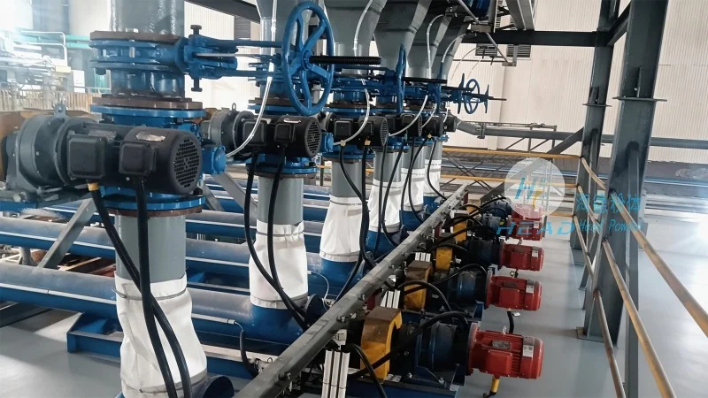 Transporte pneumático de fase densa de pó de escória