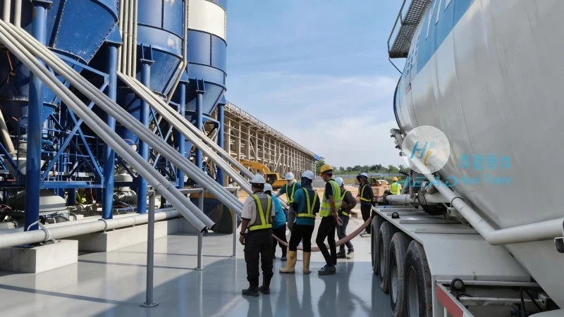 Projeto de Transporte Pneumático de Pelotas Plásticas em Fase Diluída para uma Empresa de Plástico em Tianjin