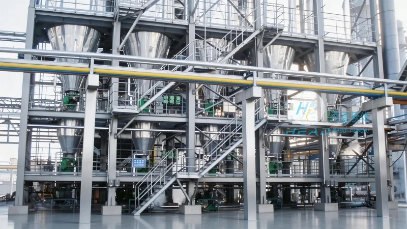 Projeto de Transporte Pneumático Misto de Pó em Vários Workshop em uma Empresa de Dióxido de Titânio em Ningbo, Zhejiang