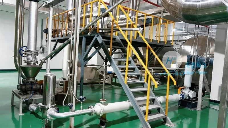 Um caso de projeto de transporte pneumático de circulação de nitrogênio para pó de aerogel de uma empresa de materiais novos em Langfang, Hebei