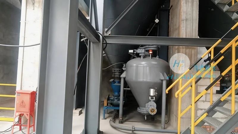 Projeto de Transporte Pneumático de Fase Diluída para Remoção de Poeira e Cinzas em uma Empresa Metalúrgica em Changzhi, Shanxi